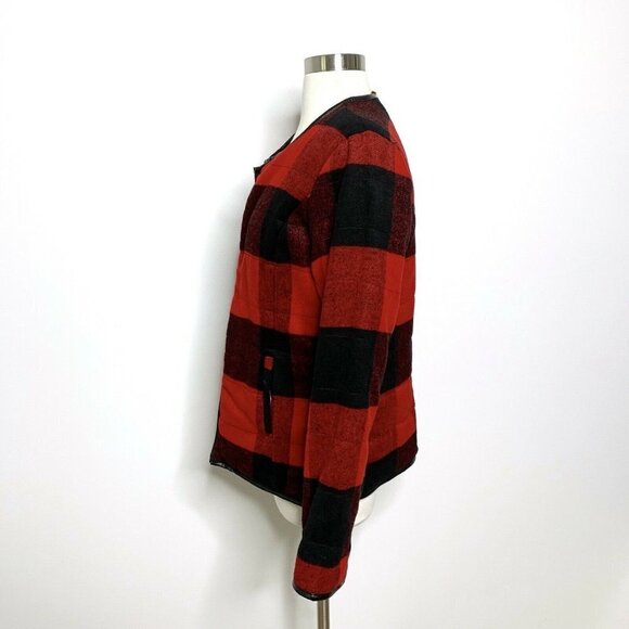 Tribal Jeans Womens Jacket XS Buffalo Plaid Chambr - Picture 2 of 9